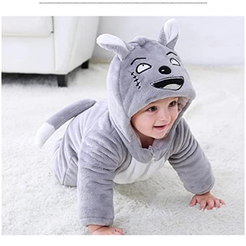 BRANDONN Unisex Baby Flannel Jumpsuit