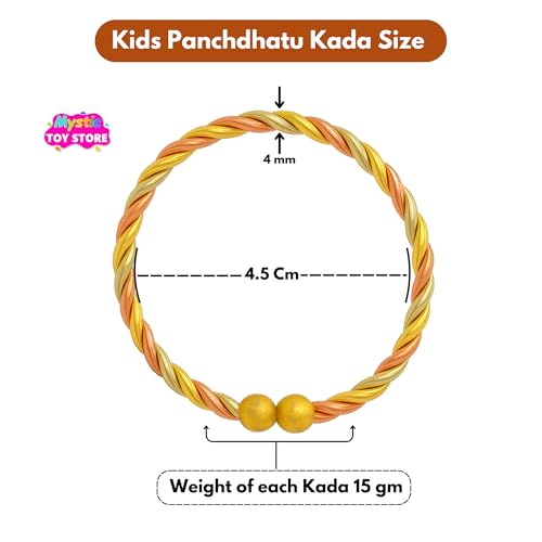 Adjustable Panchdhatu Kada for Baby Boys Girls Kids Anklet Bracelet - Image 3