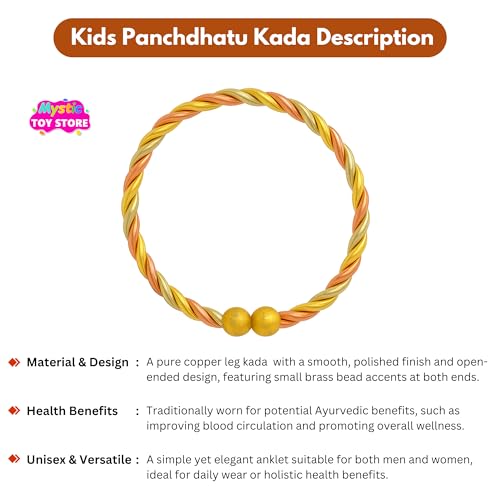 Adjustable Panchdhatu Kada for Baby Boys Girls Kids Anklet Bracelet - Image 5