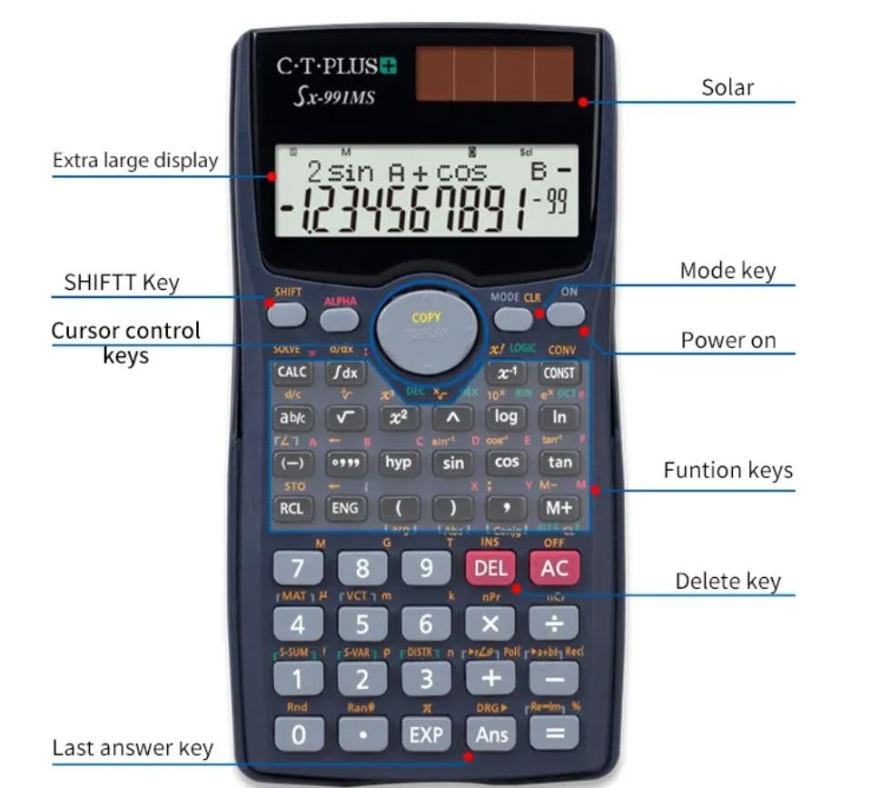 Sx-991MS Scientific Calculator, 401 Functions
