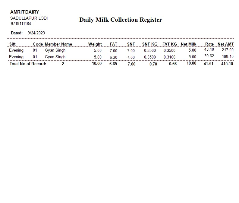 Hargun Shop Milk Collection Dairy