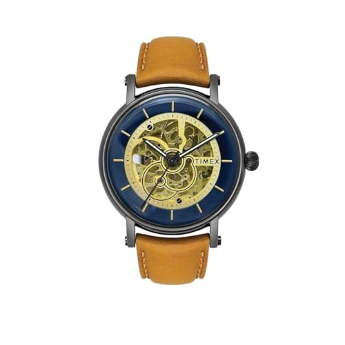 TIMEX Round 44mm Blue Dial Automatic Men Watch - TWEG16711