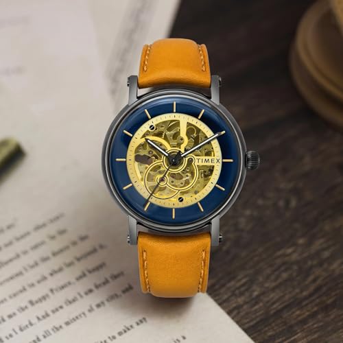 TIMEX Round 44mm Blue Dial Automatic Men Watch - TWEG16711 - Image 2