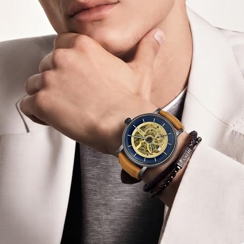 TIMEX Round 44mm Blue Dial Automatic Men Watch - TWEG16711 - Image 5
