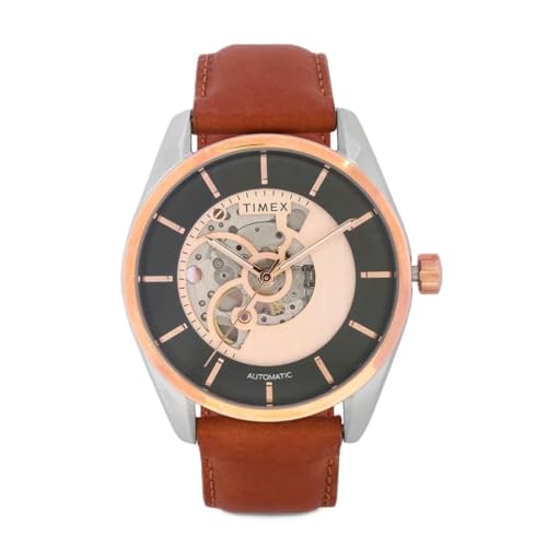 TIMEX Round 44mm Black Dial Automatic Men Watch - TWEG17503