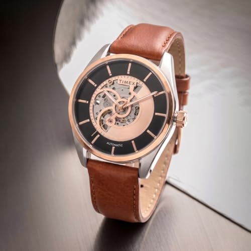 TIMEX Round 44mm Black Dial Automatic Men Watch - TWEG17503 - Image 2
