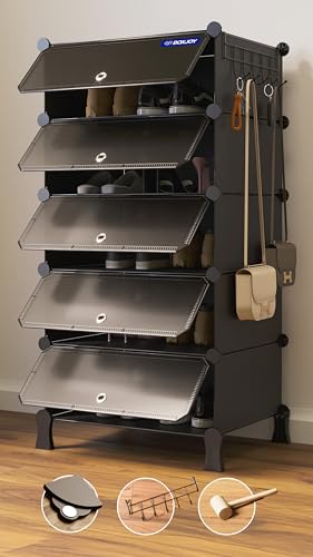 BOXJOY 5 Shelf Shoe Rack