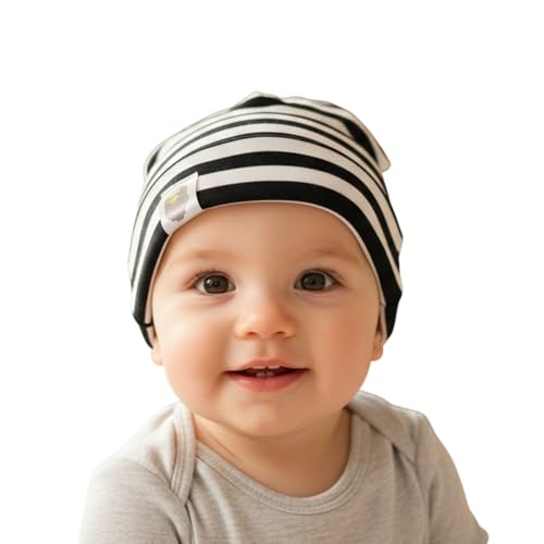 SYGA Baby Cap Small Plain Stretchable Knitted Baby Cap for 6M - 5 Years