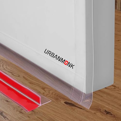 URBANMONK T-Shape Silicon Door Bottom Sealing Strip | Window Sealing Strips for Gap | Door Bottom Sealing Strip Guard | Protector from Cockroach, Insect, Bugs, Air & Dust | (Transparent, 3 Meter)
