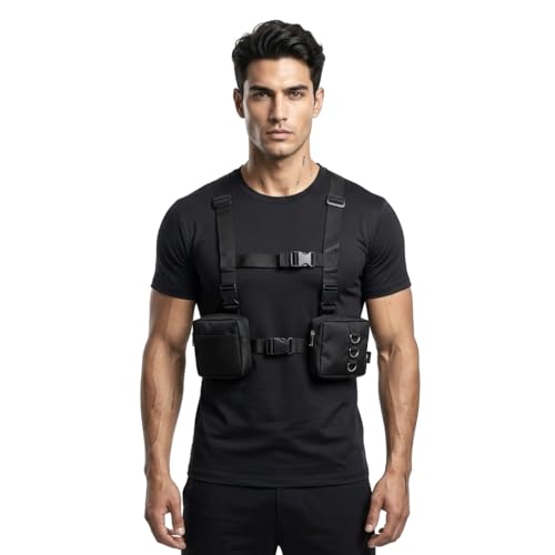 Tactical Chest Rig Bag, Black