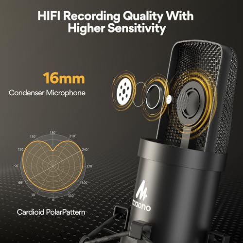 MAONO AU-A04 Condenser Microphone Kit (Black) - Image 4