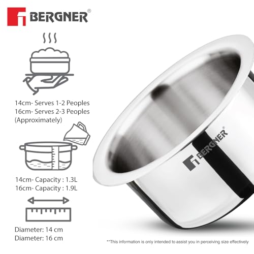 Bergner TriPro Tri-Ply Stainless Steel