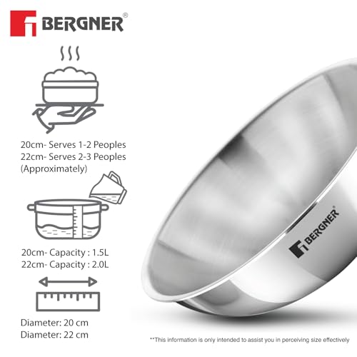 Bergner TriPro Tri-Ply Stainless Steel