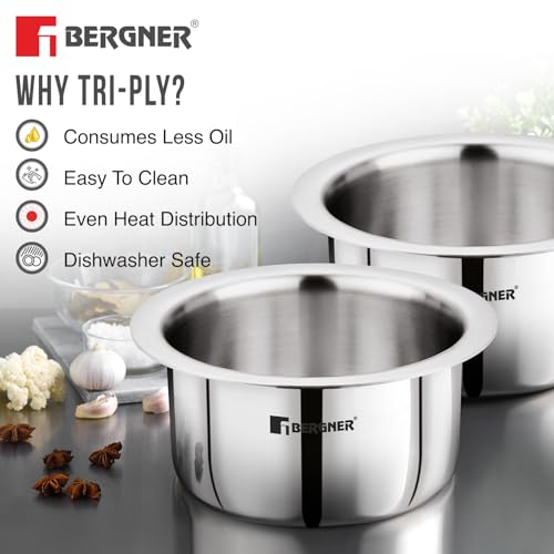 Bergner TriPro Tri-Ply Stainless Steel