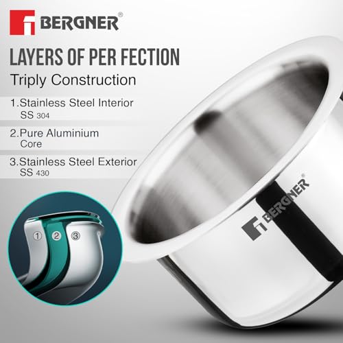 Bergner TriPro Tri-Ply Stainless Steel