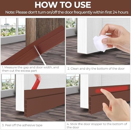 NORIQSilicone Self Adhesive Door Bottom