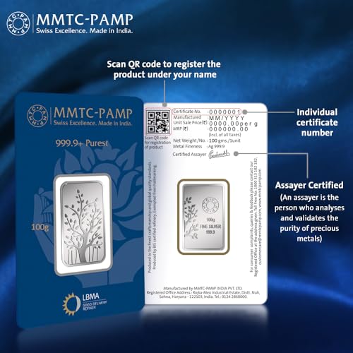 MMTC-PAMP 999.9+ Banyan Tree 100 g 999.9+ Silver Bar - Image 5