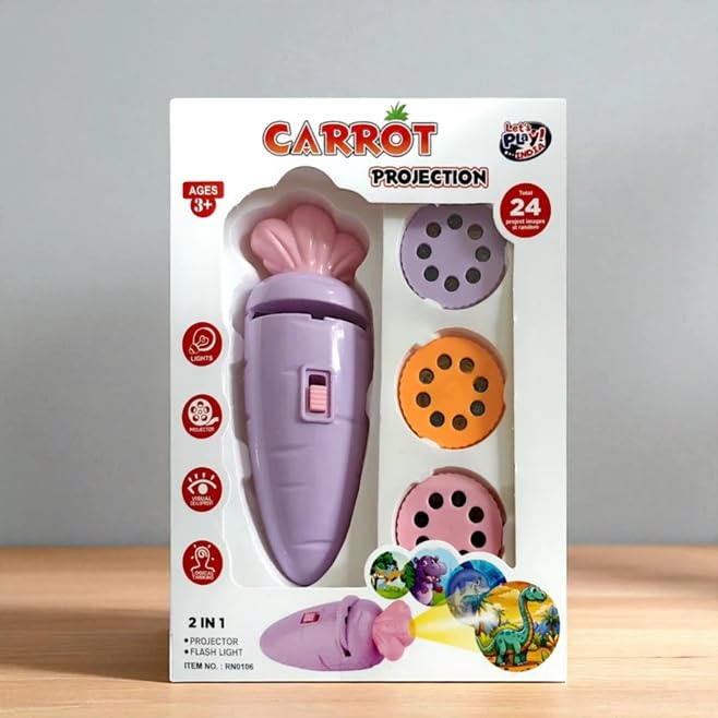 Carrot Projection Flashlight Toy