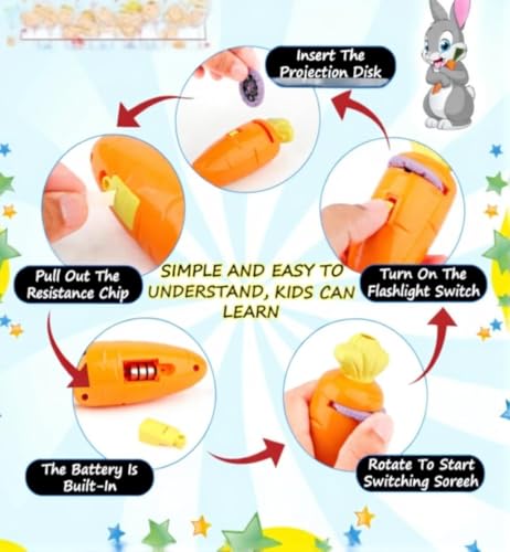 Carrot Projection Flashlight Toy