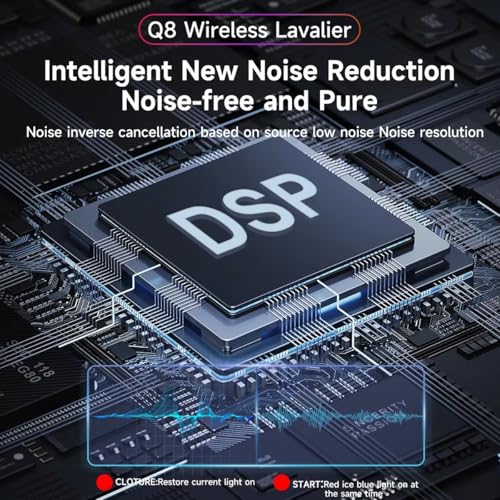 GADGETSWEAR Q8 Dual Wireless Lavalier