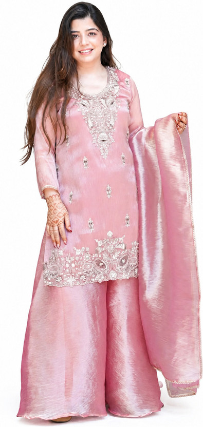ZONFAB Special Wedding Festivasl Wear, Designer Kurta Sharara Set...more