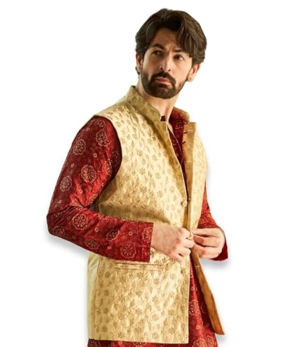 SOJANYA (Since 1958, Men's Silk Fancy Border Dhoti