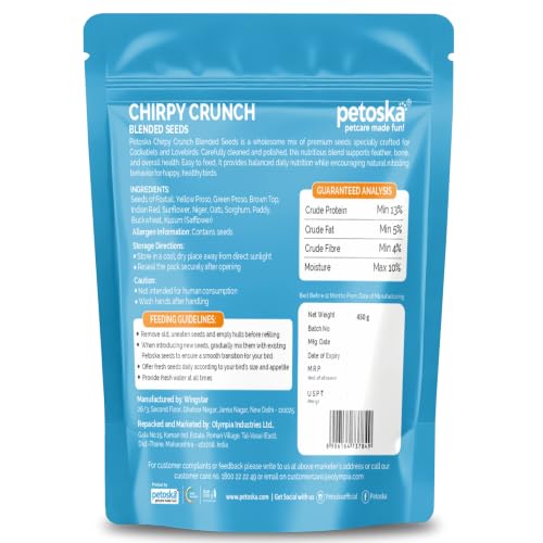 Petoska Chirpy Crunch Blended Seeds