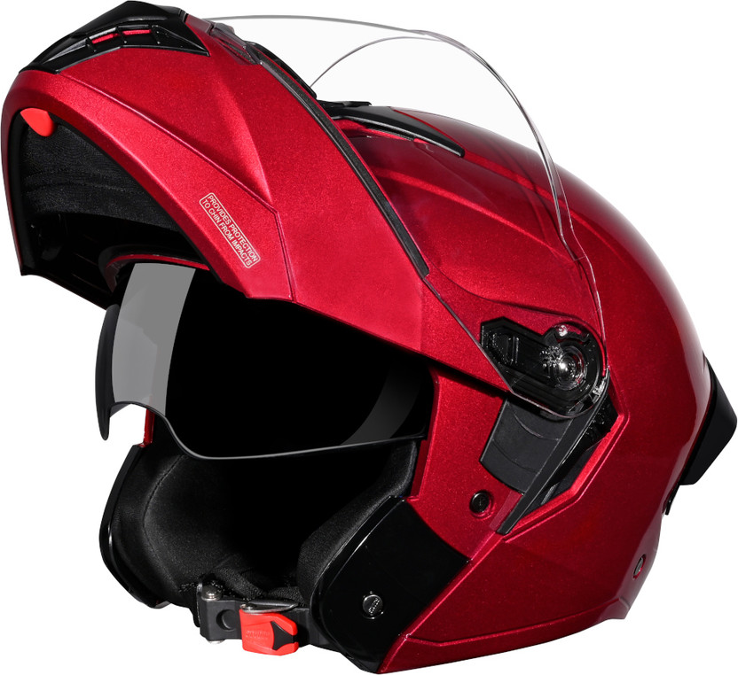 STUDDS Trooper Flip-up Full Face with Dual Visor Motorbike Helmet...more