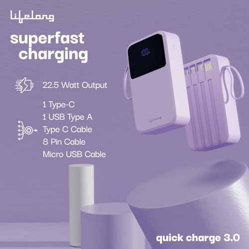 Lifelong Electronics 20000mAh 22.5W Fast