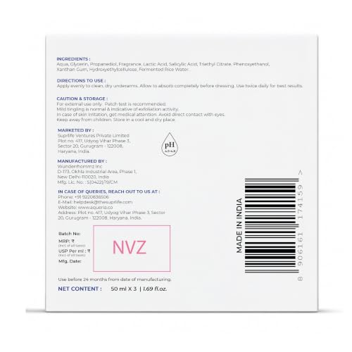 Aqueria Pack of 3 Underarm