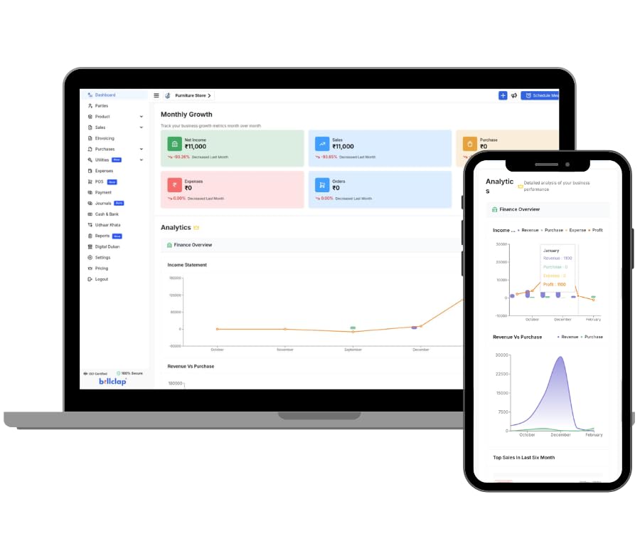 Billclap Desktop Gst Billing, Inventory