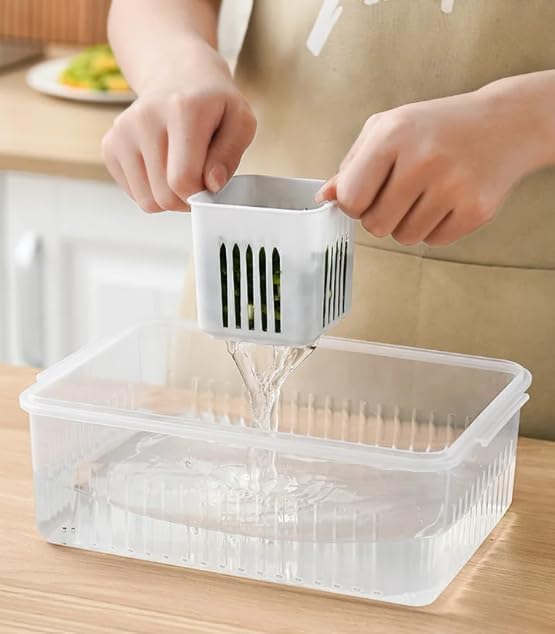 ADD2CART 6-Grid Refrigerator Storage Container