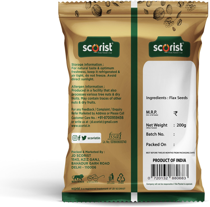 Scorist Popular Brown Flax Seeds Brown Flax Seeds (200 g) - Image 3