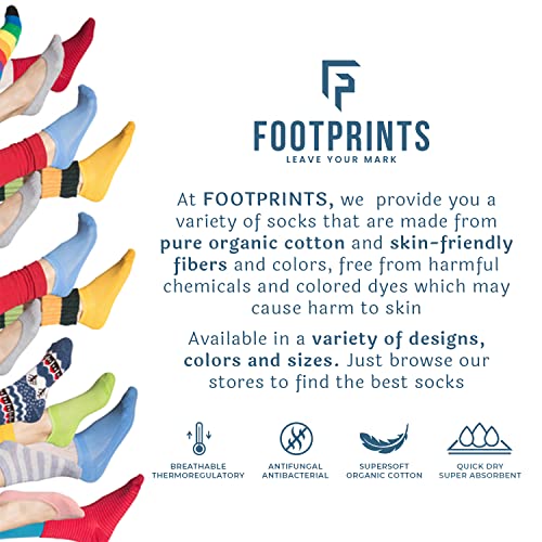 FOOTPRINTS Organic Cotton Anti-Skid Socks | Pack of 6 - Image 2