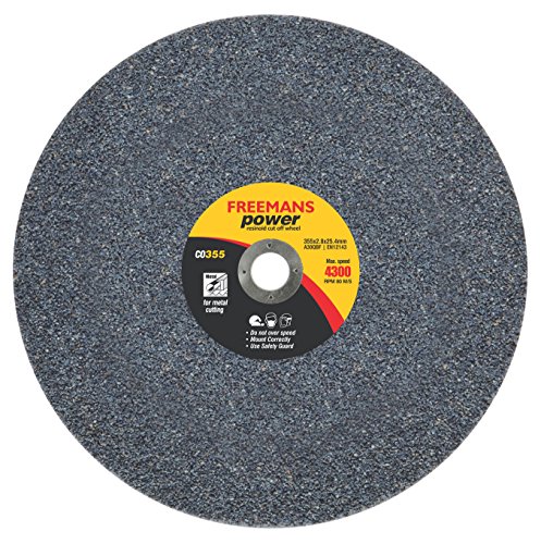 FREEMANS 14-Inch Power Black Cut Off Wheels-(Set of 25 Pieces) | Made of Aluminium Oxide Grain Abrasive|Use For Cutting of Metals, Steel, Stainless Steel, Cast Iron, and Ferrous Metals