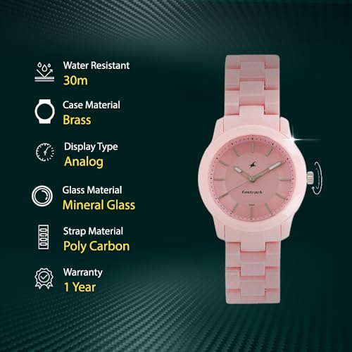 Fastrack Trendies Analog Pink Dial