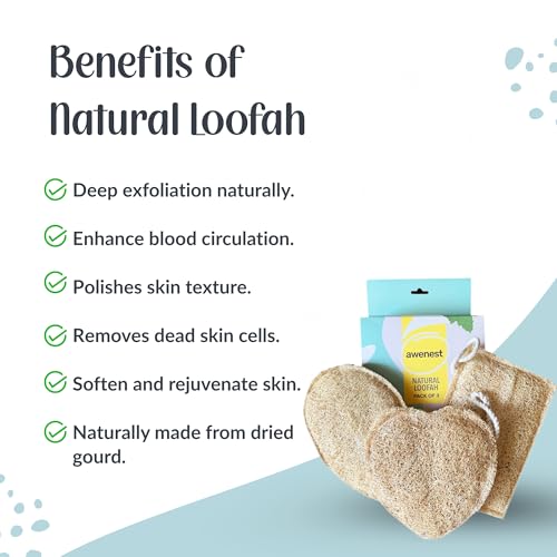awenest Natural Sun-Dried Loofah
