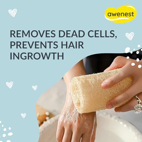 awenest Natural Sun-Dried Loofah