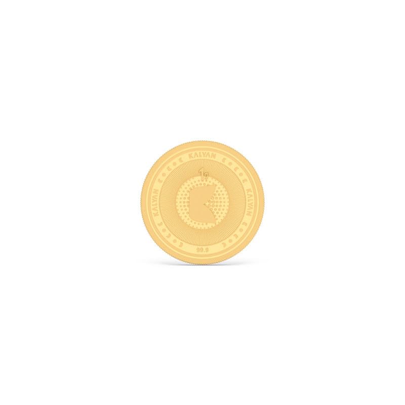 Kalyan Jewellers 24K (999) Purity Goddess Lakshmi Gold Coin 1 Gms - Image 2