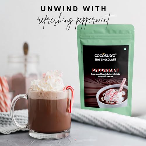 Cocosutra Peppermint Drinking Chocolate Mix, 100g - Image 5