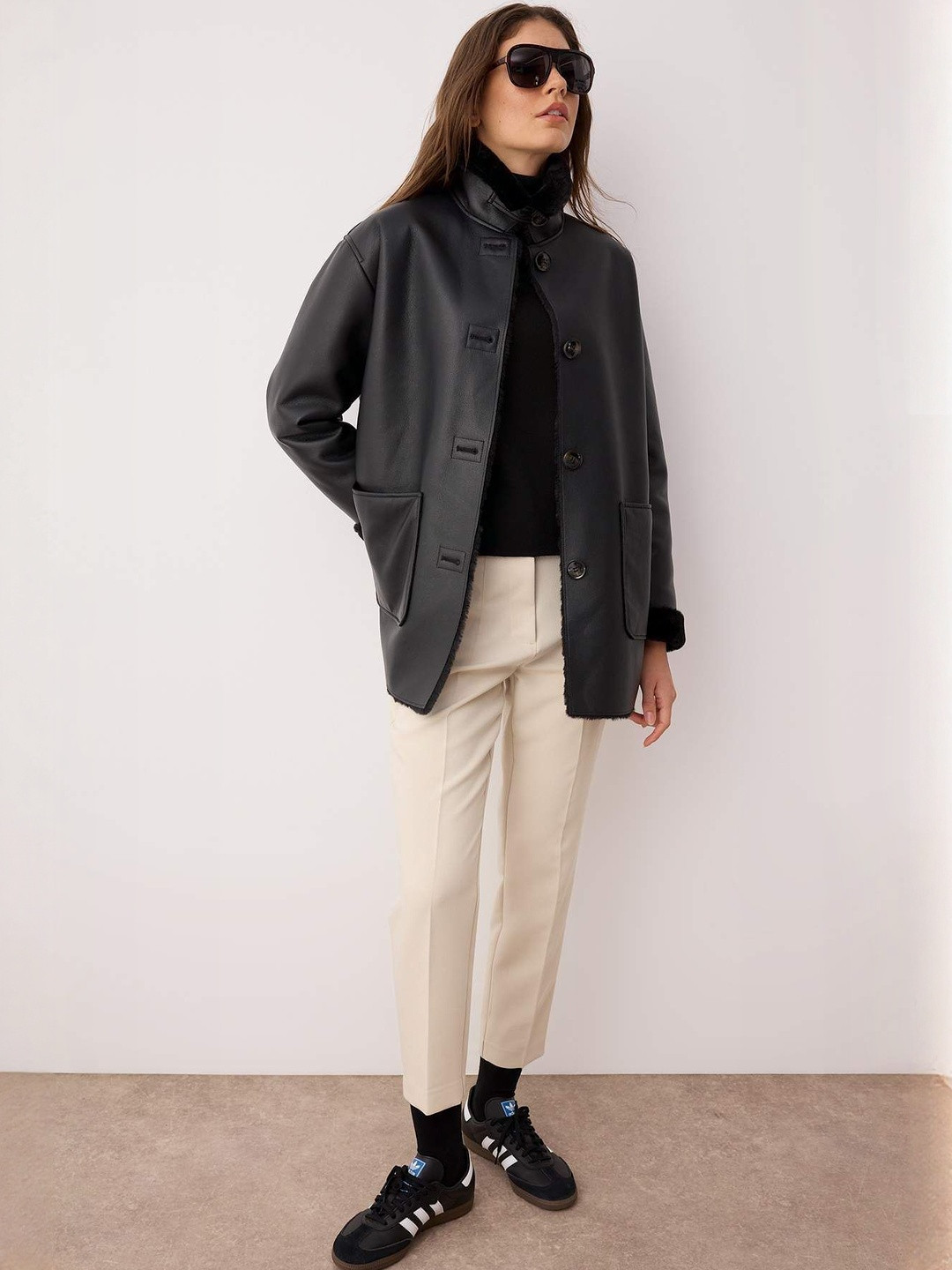 Trendyol Women Single Breasted Spread Collar Overcoat