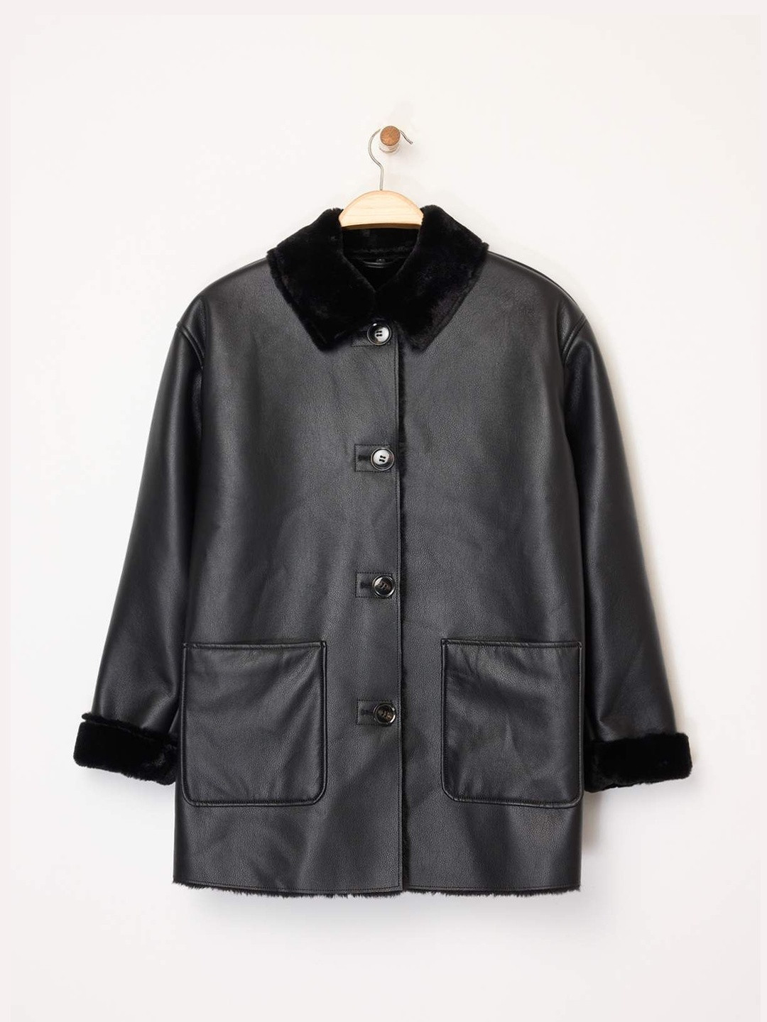 Trendyol Women Single Breasted Spread Collar Overcoat - Image 6