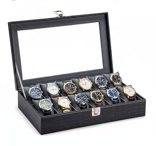 Luxury 12-Slot Watch Display Case