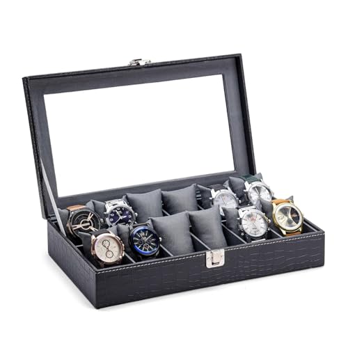 Luxury 12-Slot Watch Display Case