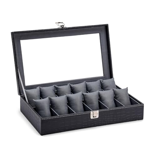 Luxury 12-Slot Watch Display Case