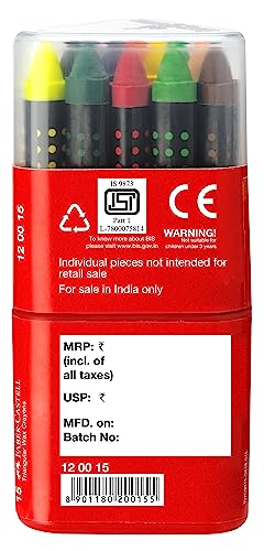 Faber-Castell Triangular 75mm Wax Crayons (Pack of 15) - Image 3