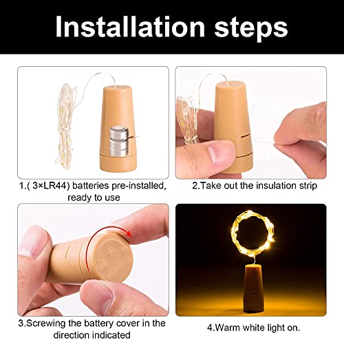 Desidiya® Bottle Lights with Cork