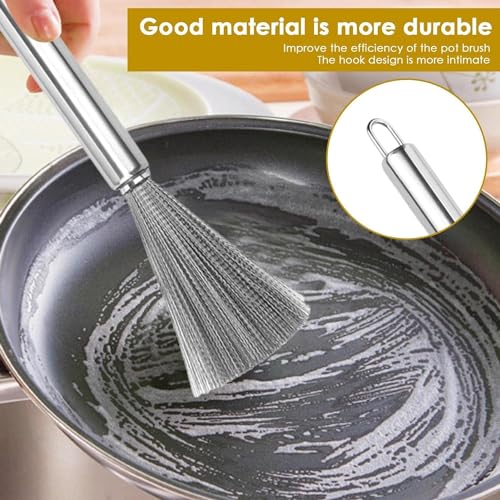 Steel Scrubber Brush with Handle