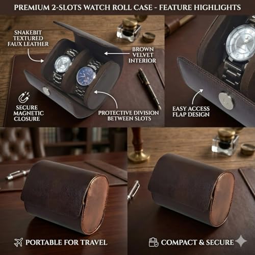 essart Luxury Watch Roll Case