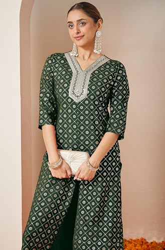 Janasya Women's Maroon Chanderi Silk